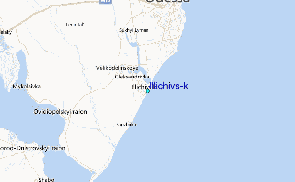 Illichivs'k Tide Station Location Map