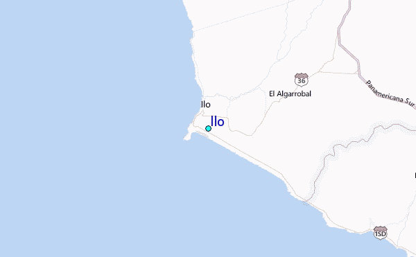 Ilo Tide Station Location Map