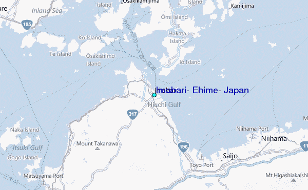 Imabari, Ehime, Japan Tide Station Location Map