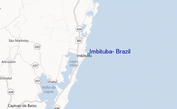 Imbituba, Brazil Tide Station Location Map