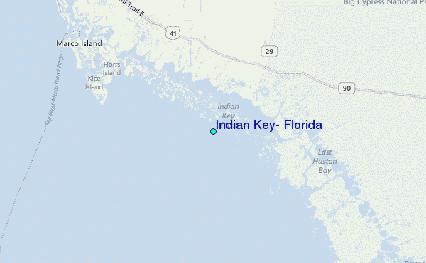 Indian Key, Florida Tide Station Location Map