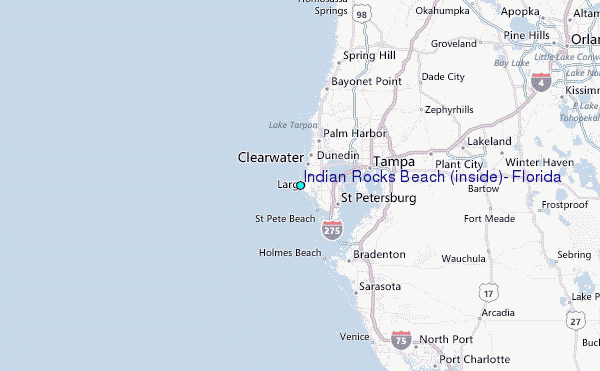 Map Of Indian Rocks Beach Florida