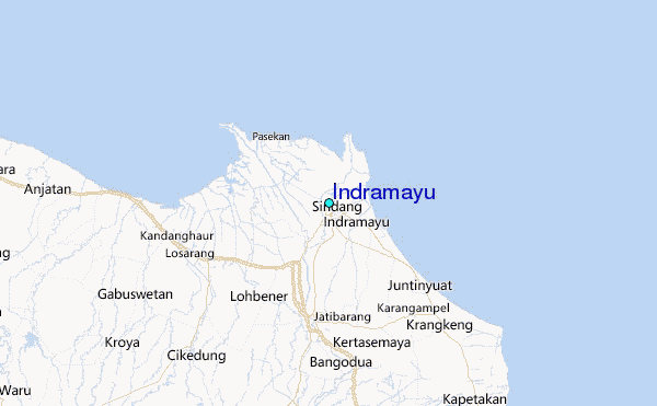Indramayu Tide Station Location Map