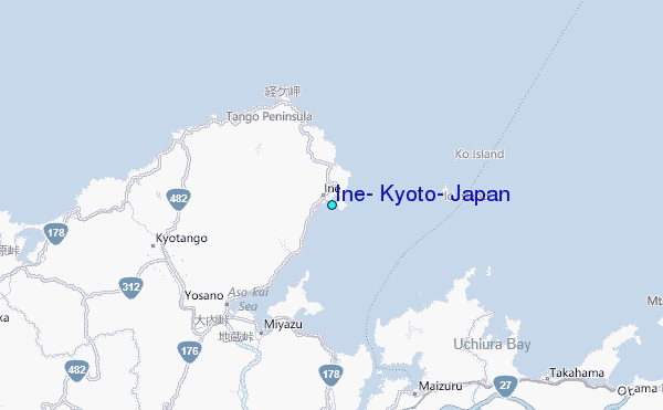 Ine, Kyoto, Japan Tide Station Location Map