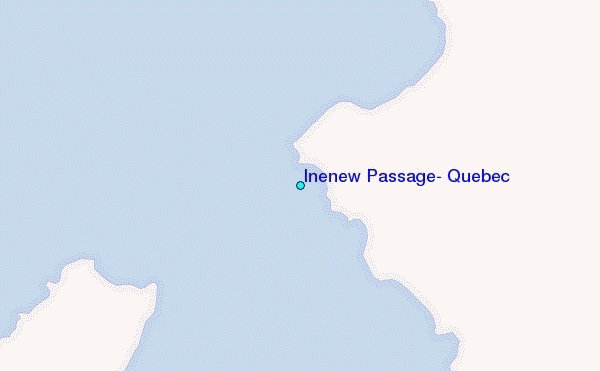 Inenew Passage, Quebec Tide Station Location Map