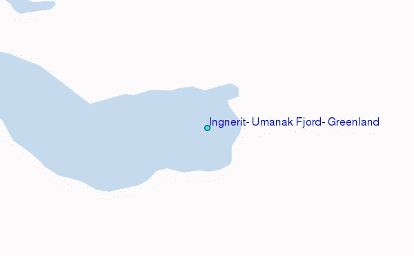 Ingnerit, Umanak Fjord, Greenland Tide Station Location Map