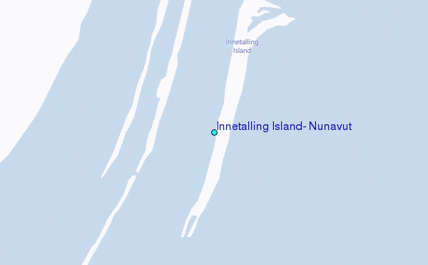 Innetalling Island, Nunavut Tide Station Location Map