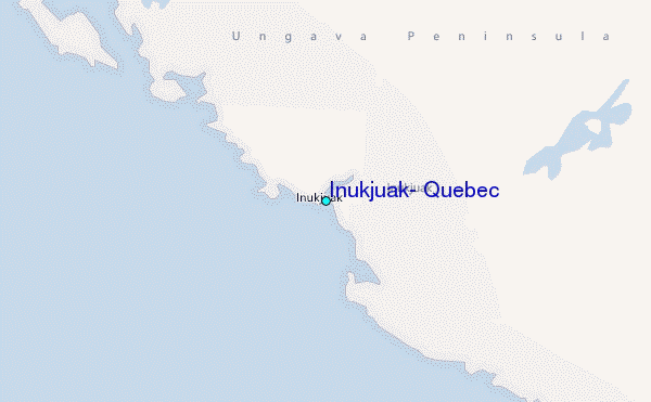Inukjuak, Quebec Tide Station Location Map