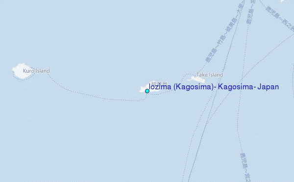 Iozima (Kagosima), Kagosima, Japan Tide Station Location Map