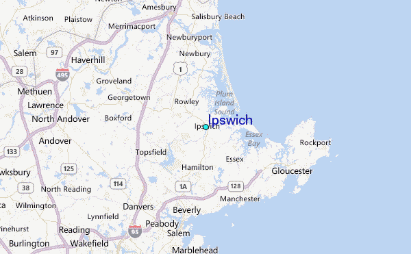 Ipswich Tide Station Location Map