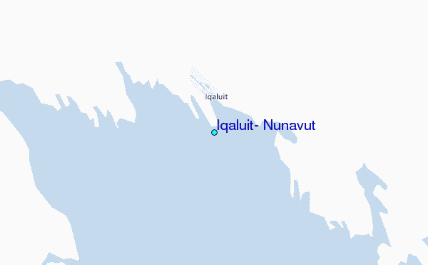 Iqaluit, Nunavut Tide Station Location Map