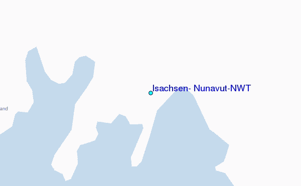 Isachsen, Nunavut/NWT Tide Station Location Map