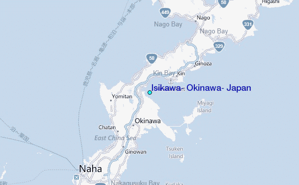 Isikawa, Okinawa, Japan Tide Station Location Map