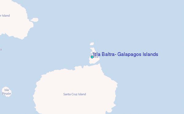 Isla Baltra, Galapagos Islands Tide Station Location Map