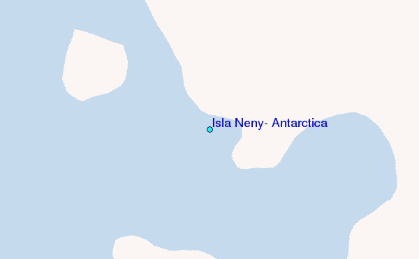 Isla Neny, Antarctica Tide Station Location Map