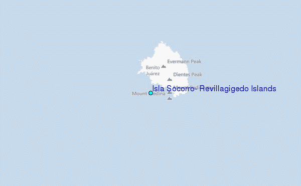 Isla Socorro, Revillagigedo Islands Tide Station Location Map