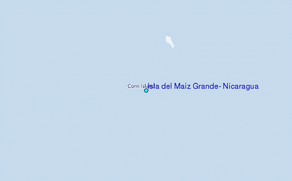 Isla del Maiz Grande, Nicaragua Tide Station Location Map