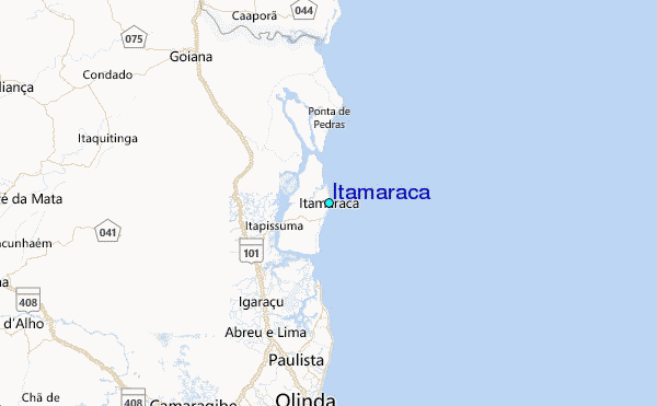 Itamaraca Tide Station Location Map