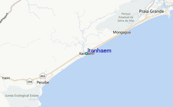 Itanhaem Tide Station Location Map