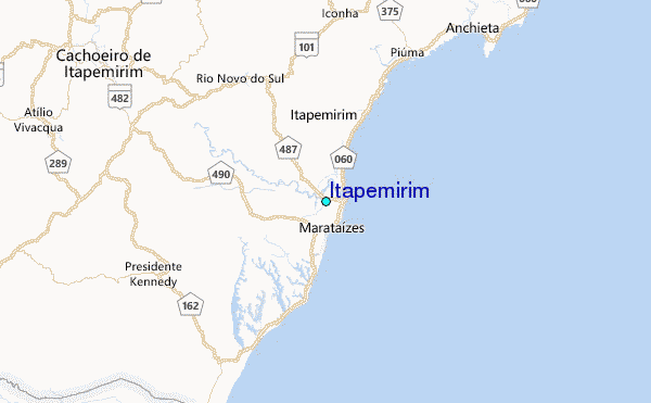 Itapemirim Tide Station Location Map