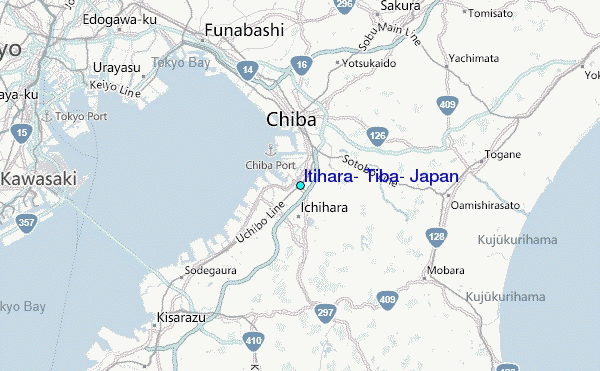 Itihara, Tiba, Japan Tide Station Location Map