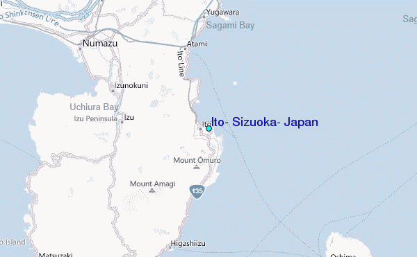 Ito, Sizuoka, Japan Tide Station Location Map