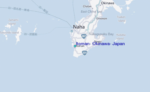 Itoman, Okinawa, Japan Tide Station Location Map