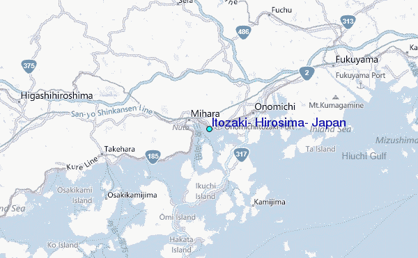 Itozaki, Hirosima, Japan Tide Station Location Map