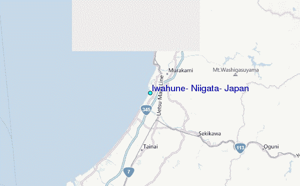 Iwahune, Niigata, Japan Tide Station Location Map