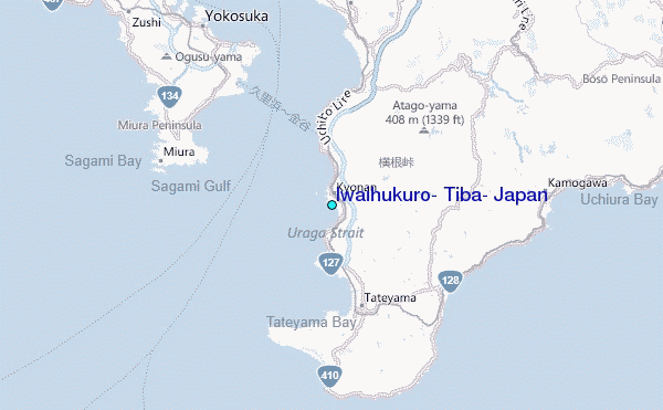 Iwaihukuro, Tiba, Japan Tide Station Location Map
