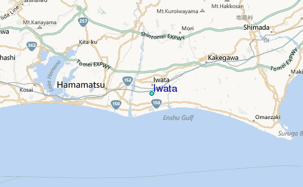 Iwata Tide Station Location Map