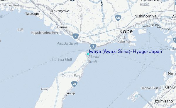 Iwaya (Awazi Sima), Hyogo, Japan Tide Station Location Map