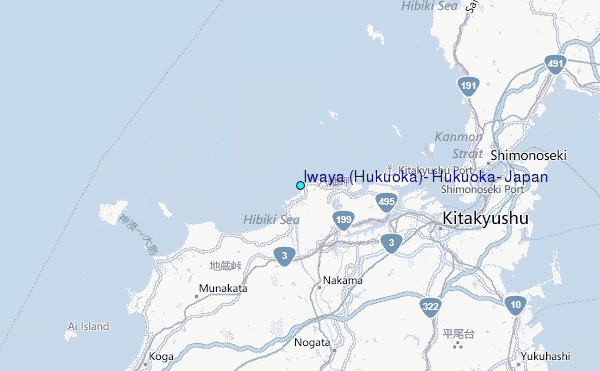 Iwaya (Hukuoka), Hukuoka, Japan Tide Station Location Map