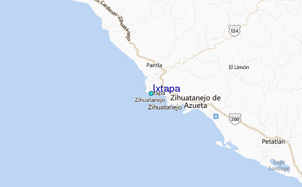 Ixtapa Tide Station Location Map