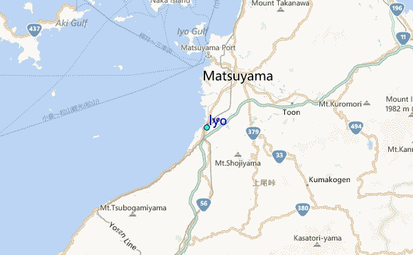 Iyo Tide Station Location Map