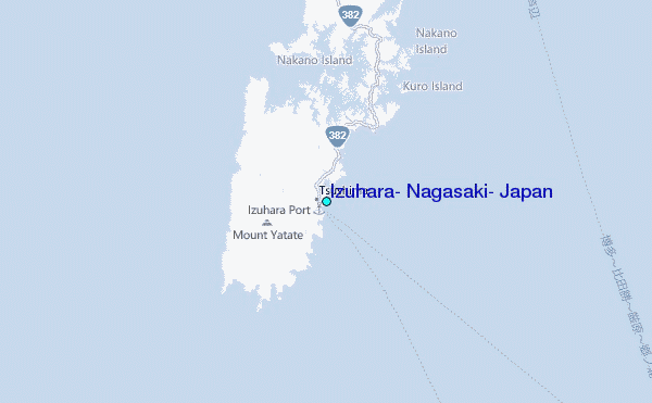 Izuhara, Nagasaki, Japan Tide Station Location Map