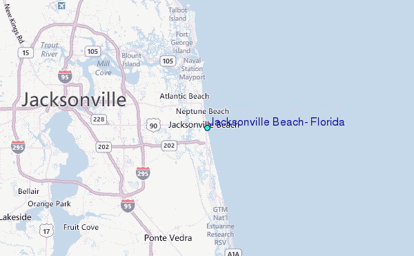 Jacksonville Beach, Florida Tide Station Location Guide