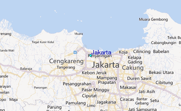Jakarta Tide Station Location Map