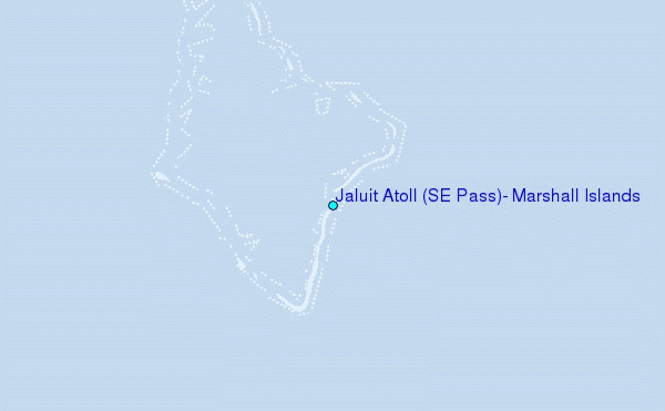 Jaluit Atoll (SE Pass), Marshall Islands Tide Station Location Map