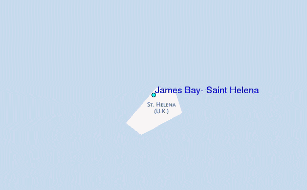 James Bay, Saint Helena Tide Station Location Map