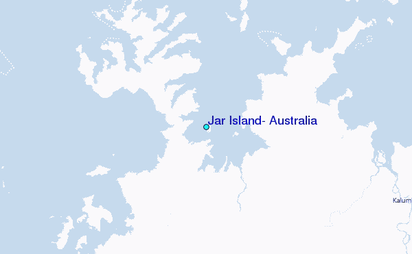 Jar Island, Australia Tide Station Location Map