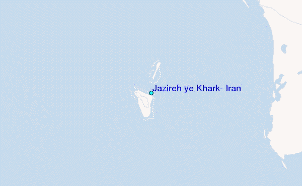 Jazireh ye Khark, Iran Tide Station Location Map