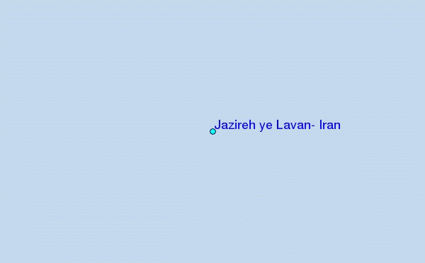 Jazireh ye Lavan, Iran Tide Station Location Map