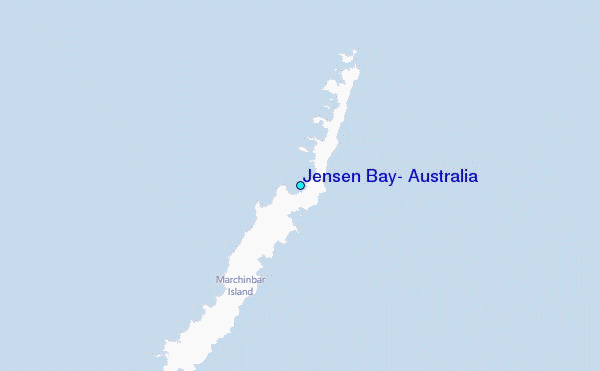 Jensen Bay, Australia Tide Station Location Map