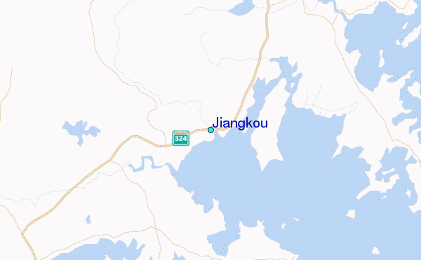 Jiangkou Tide Station Location Map