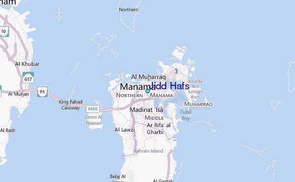 Jidd Hafs Tide Station Location Map