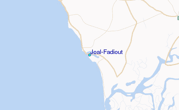 Joal-Fadiout Tide Station Location Map