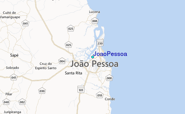 JoãoPessoa Tide Station Location Map