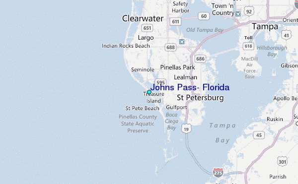 Johns Pass, Florida Tide Station Location Guide