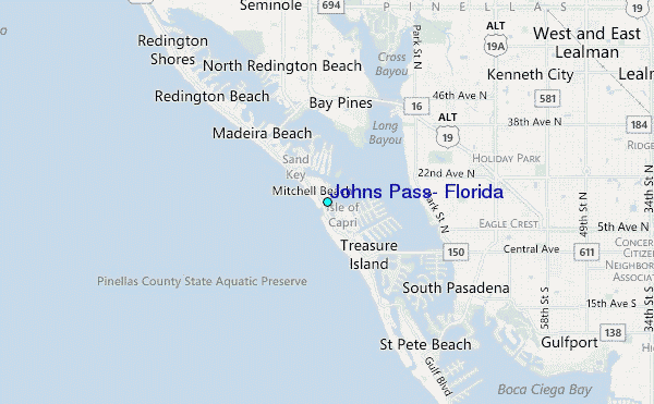 Johns Pass Tide Chart